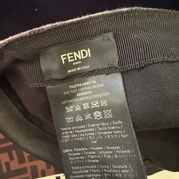-SOLD-Authentic -FENDI- ZUCCA FF Logo Baseball Cap - Picture 6 of 11